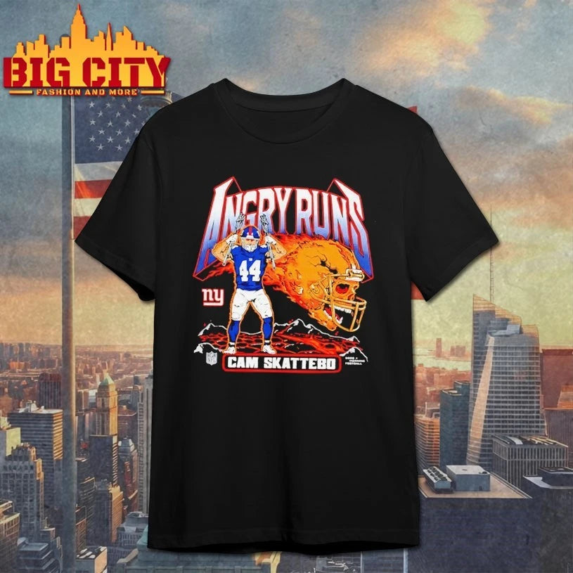 New YorkGiants  Angry Runs Cam Skattebo Shirt