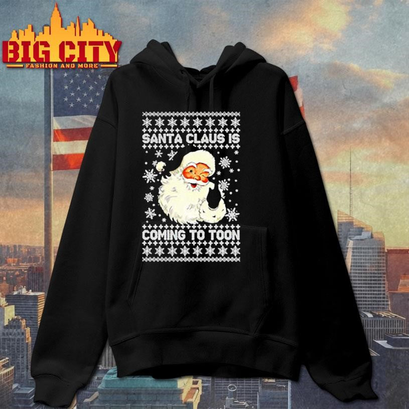 Newcastle Santa Claus is coming to Toon ugly Christmas shirt