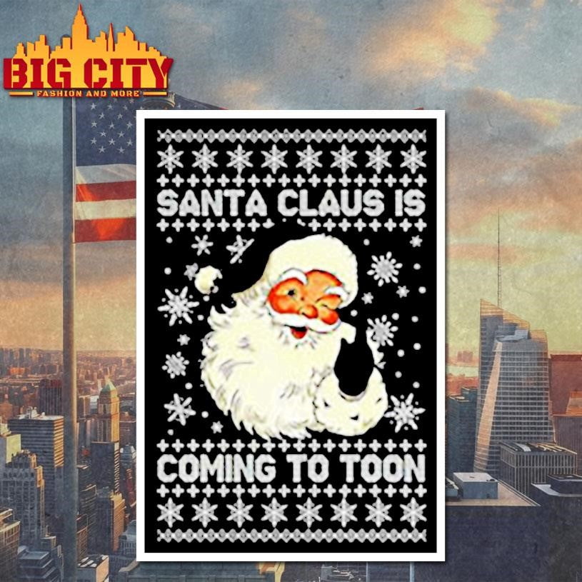 Newcastle Santa Claus is coming to Toon ugly Christmas shirt