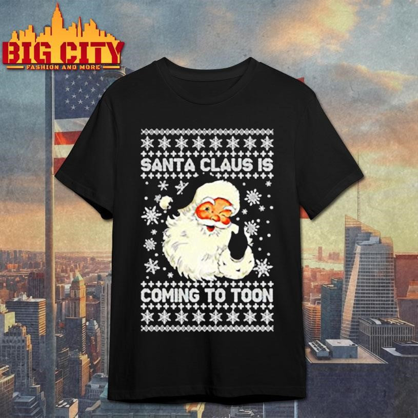 Newcastle Santa Claus is coming to Toon ugly Christmas shirt