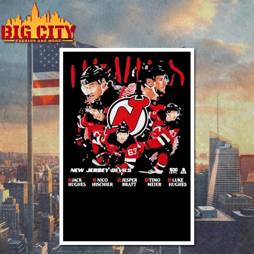 Nhl New Jersey Devils 5 Stars Shirt