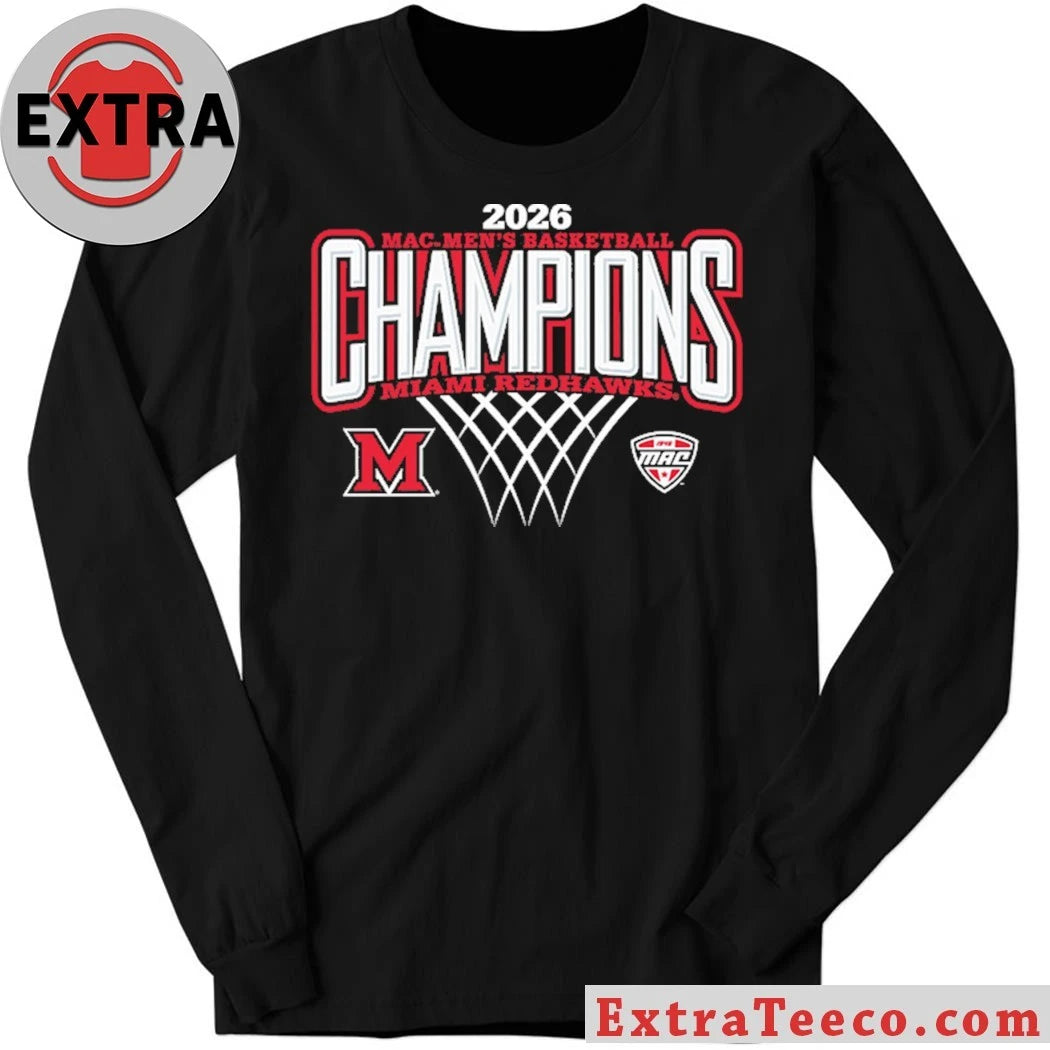 Nice 2026 Mac Men’s Basketball Champions Miami Redhawks Logo Shirt