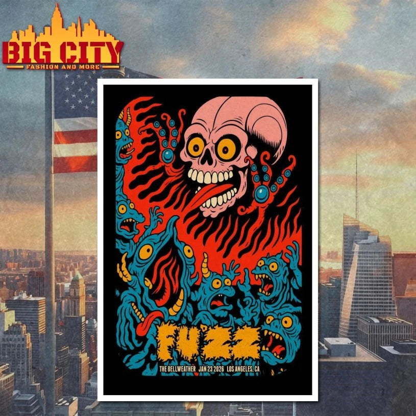 Nice Fuzz Tour Los Angeles CA On Jan 23 2026 Poster shirt