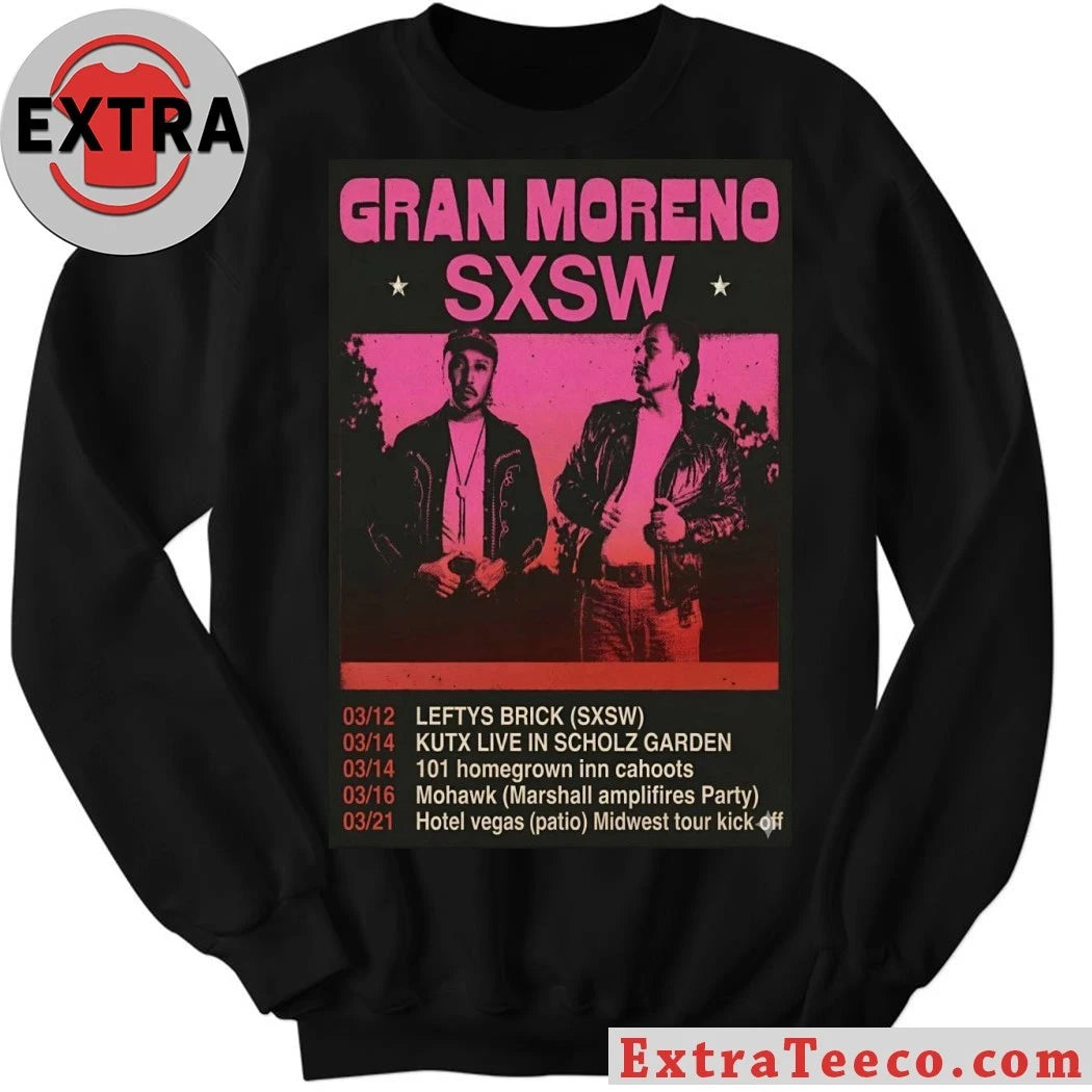 Nice GRAN MORENO March 2026 Tour Poster Shirt