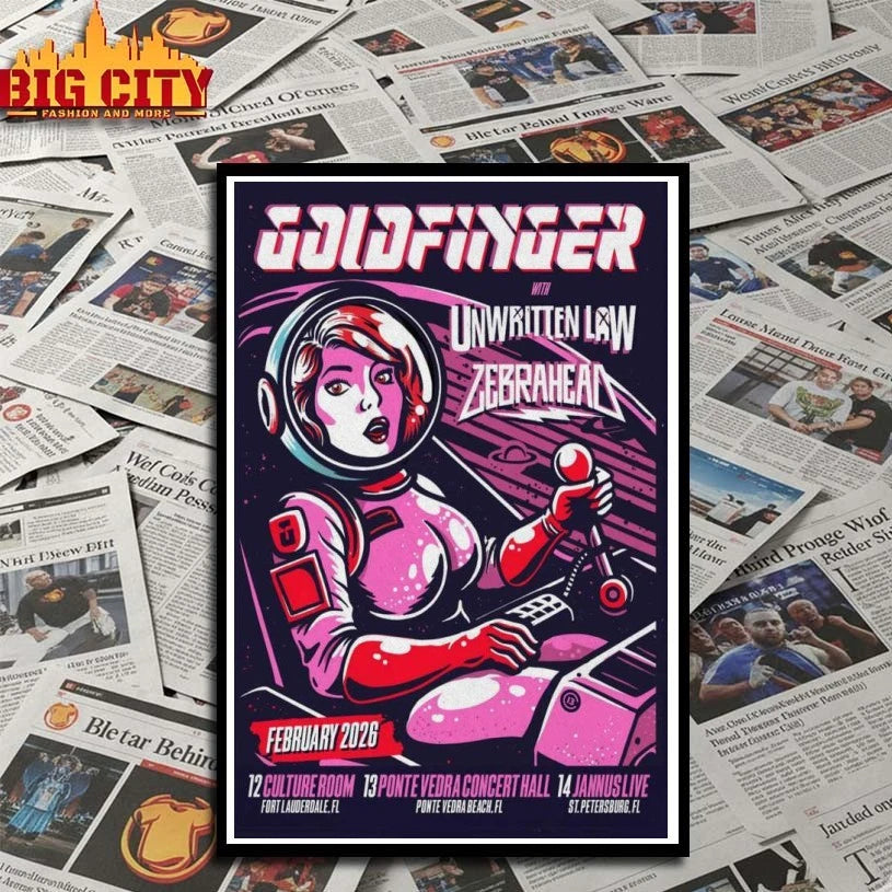 Nice Goldfinger February 12-14 2026 Florida Poster Shirts