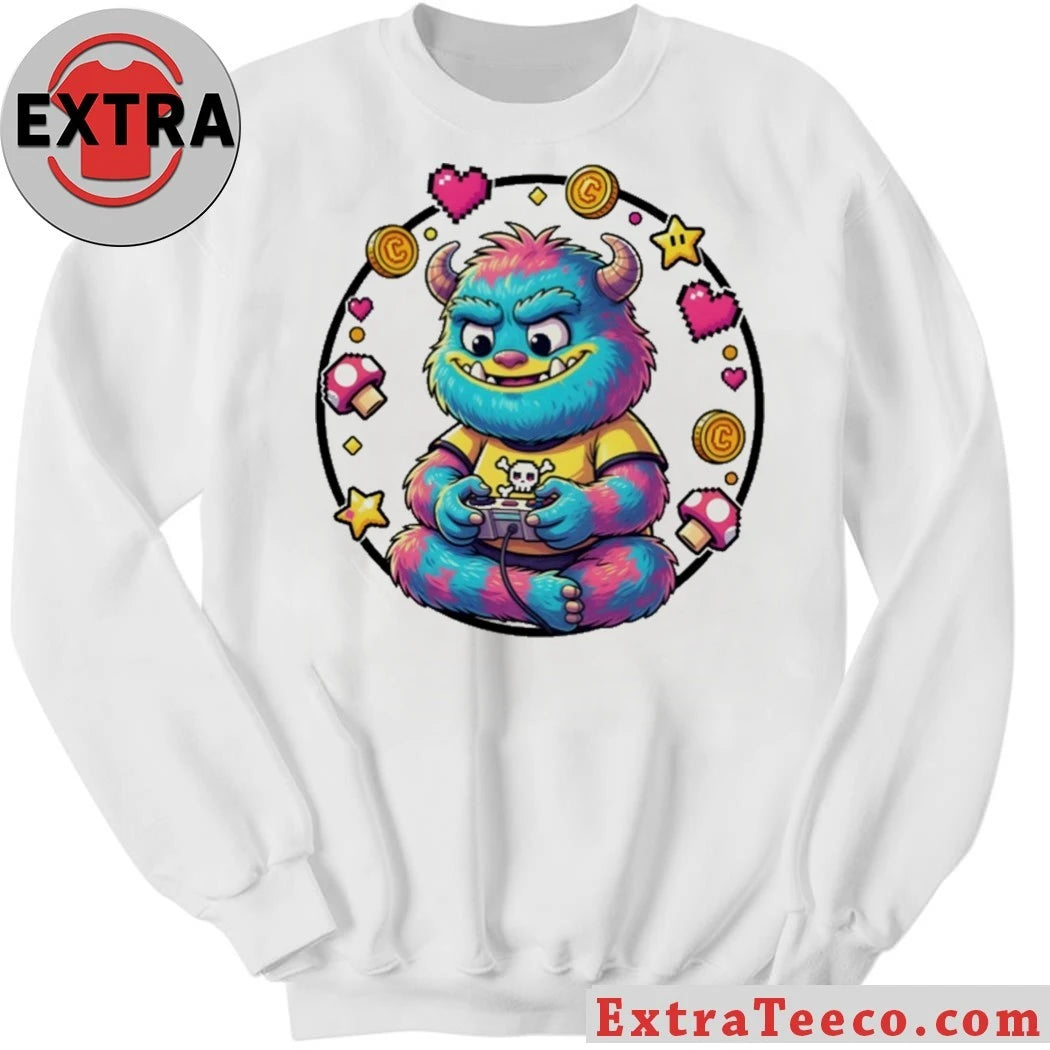 Nice Neon Monster Gamer Mascot Shirt