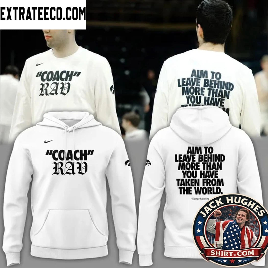 Nice Special 2026 Coach Rav Iowa Men’s Basketball Logo Two Sided Graphic T-Shirt