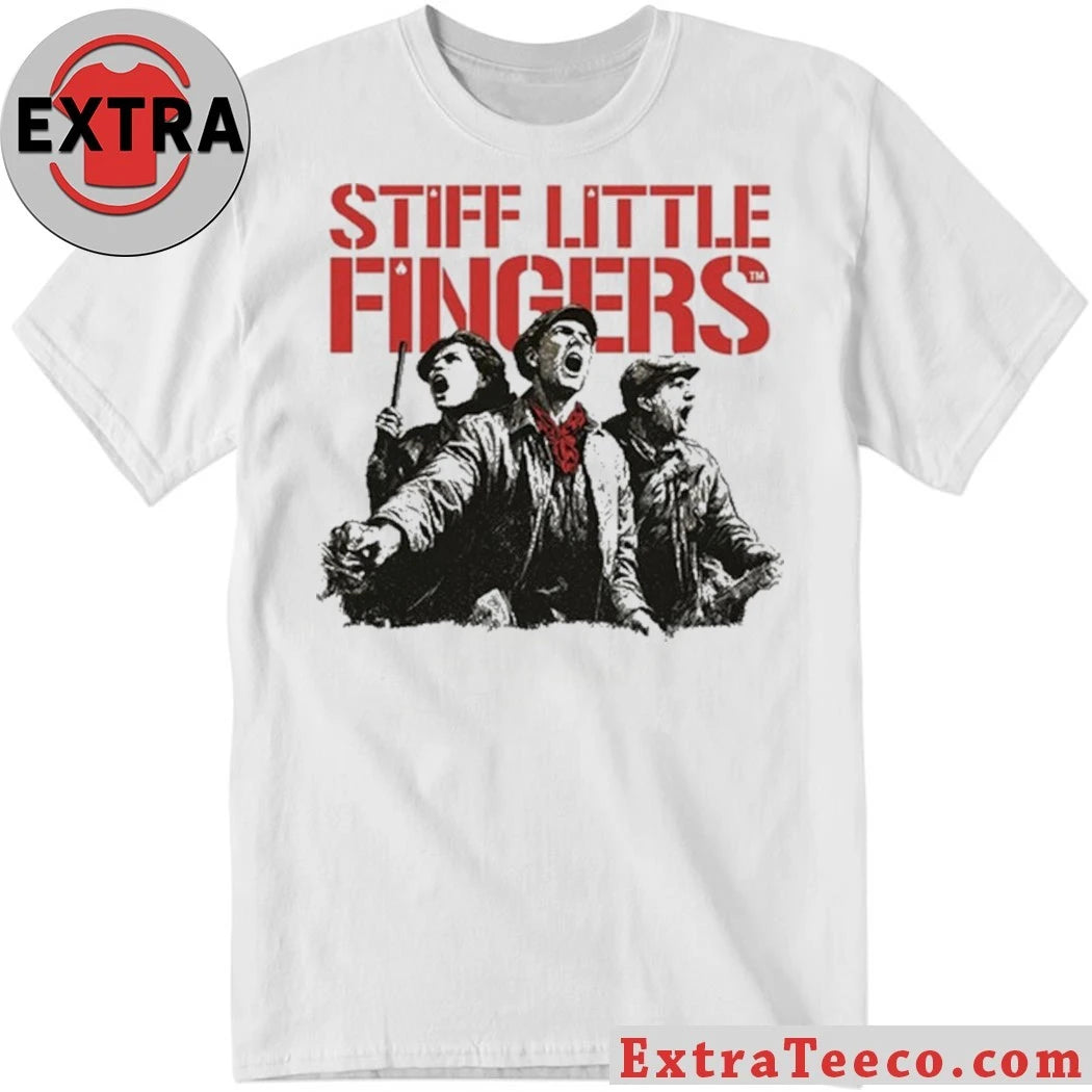 Nice Stiff Little Fingers Raise Your Voice Ecru Tour T-Shirt