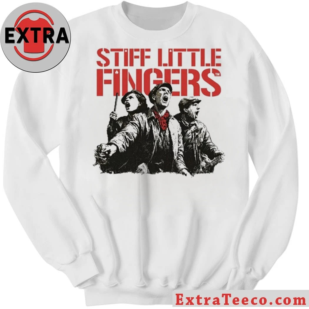 Nice Stiff Little Fingers Raise Your Voice Ecru Tour T-Shirt