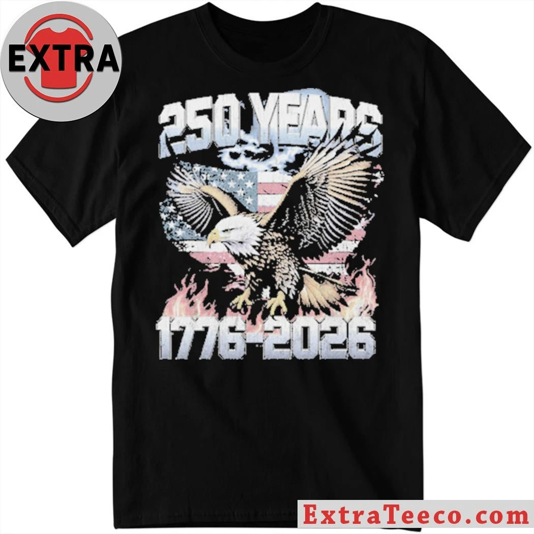 Nice USA America 250 Years Eagle Flag Shirt