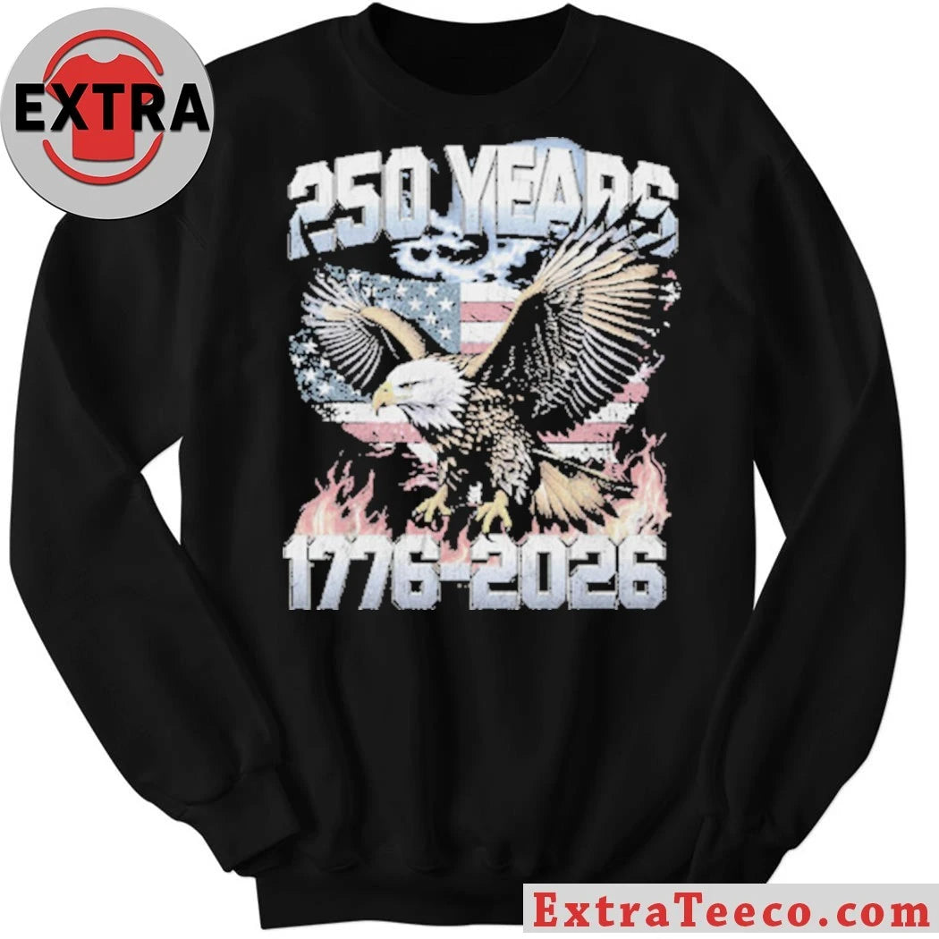 Nice USA America 250 Years Eagle Flag Shirt