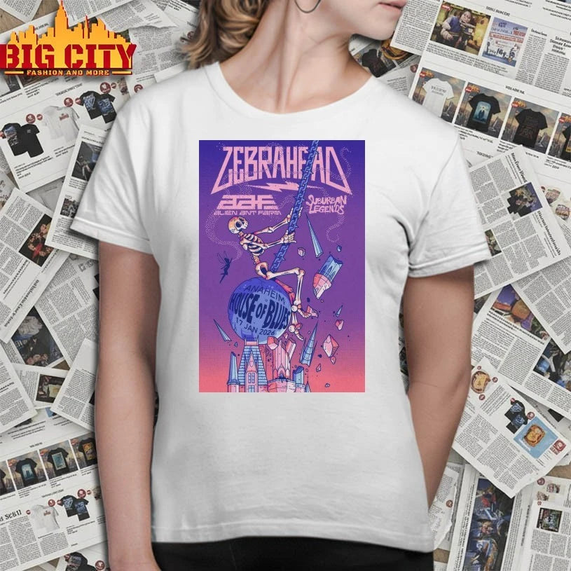 Nice Zebrahead January 17 2026 Anaheim, CA Poster shirts