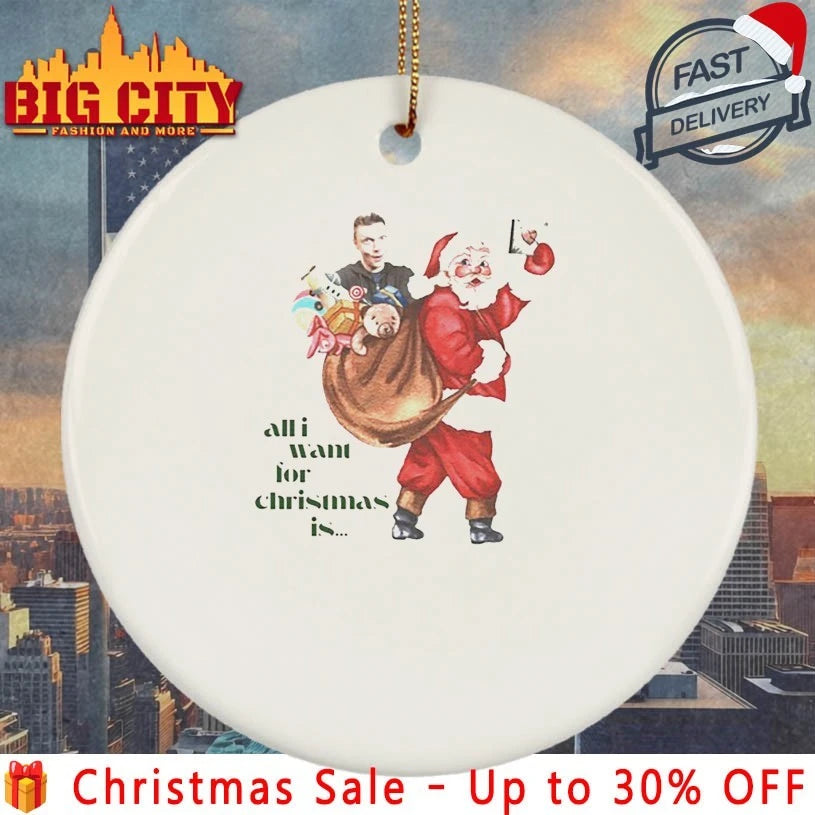 Nick Carter All I Want for Christmas Graphic shirt