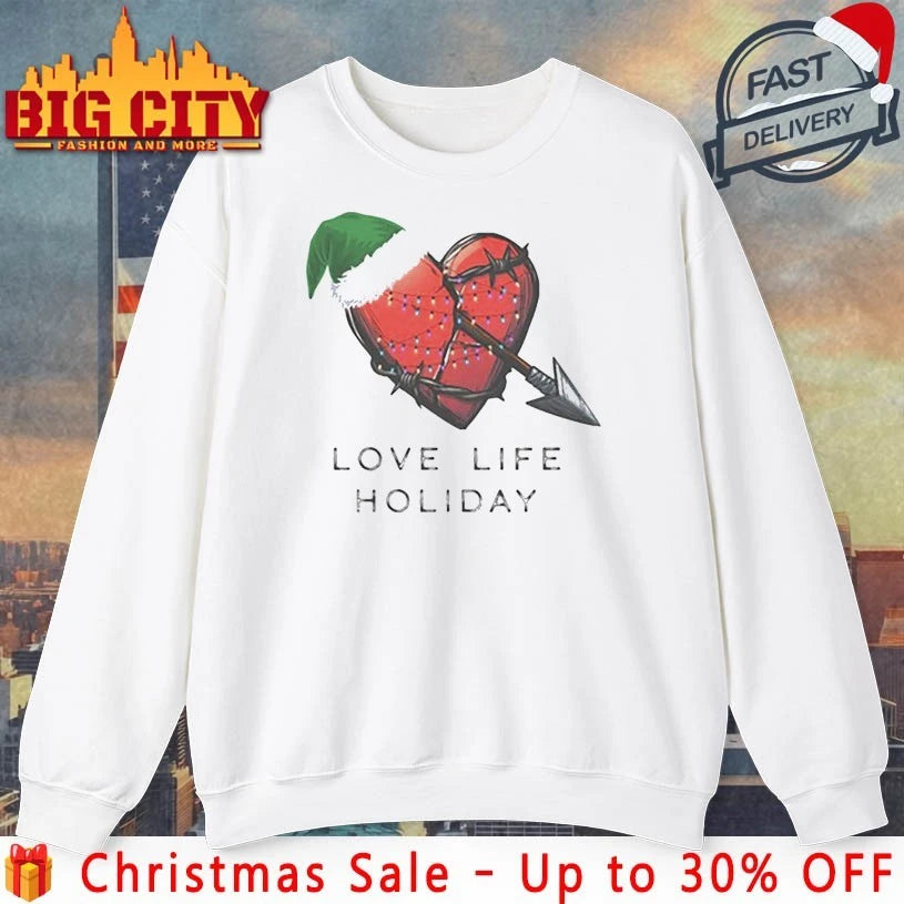 Nick Carter Santa hat With Heart love life holiday shirt