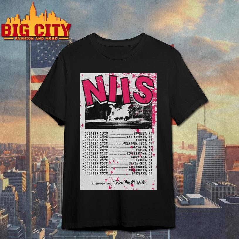 Niis Band October 2025 Tour Poster Shirt