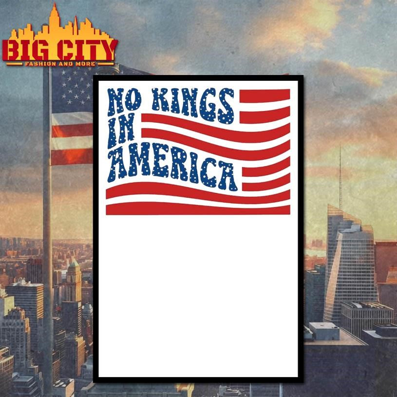 No King In American Flag 2025 New Shirt