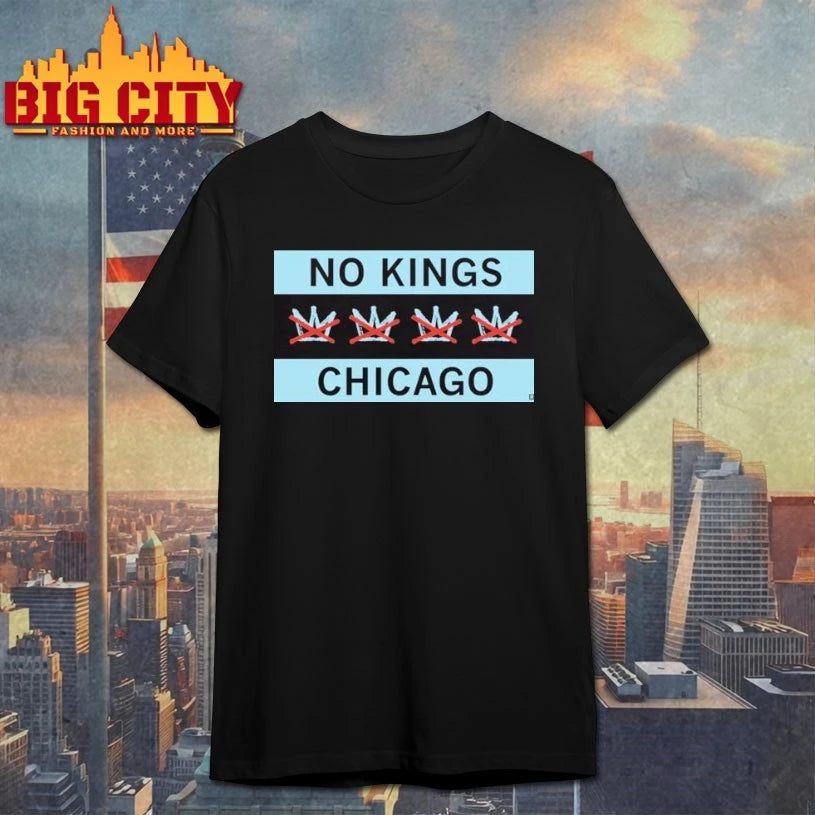 No Kings Chicago Flag shirt