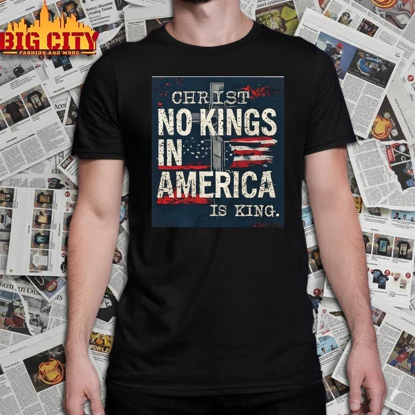 No Kings In America Christ Is King Anti Trump Shirt