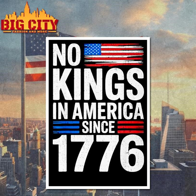 No Kings In America Rejecting Kings Patriotic Usa Shirt