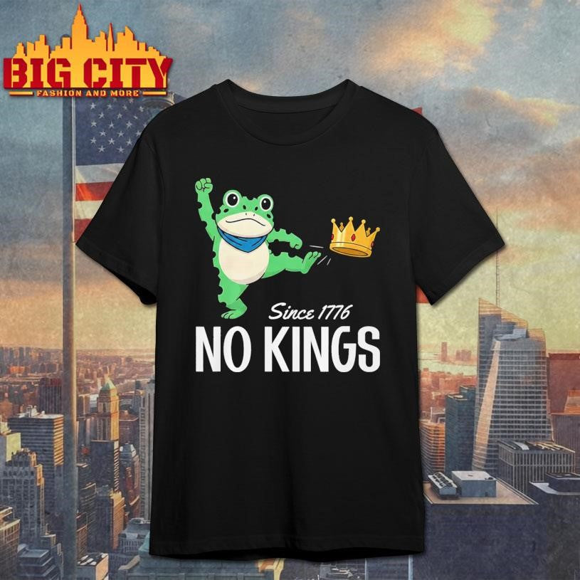 No Kings Portland Frog Protest Slogan 2025 New Shirt