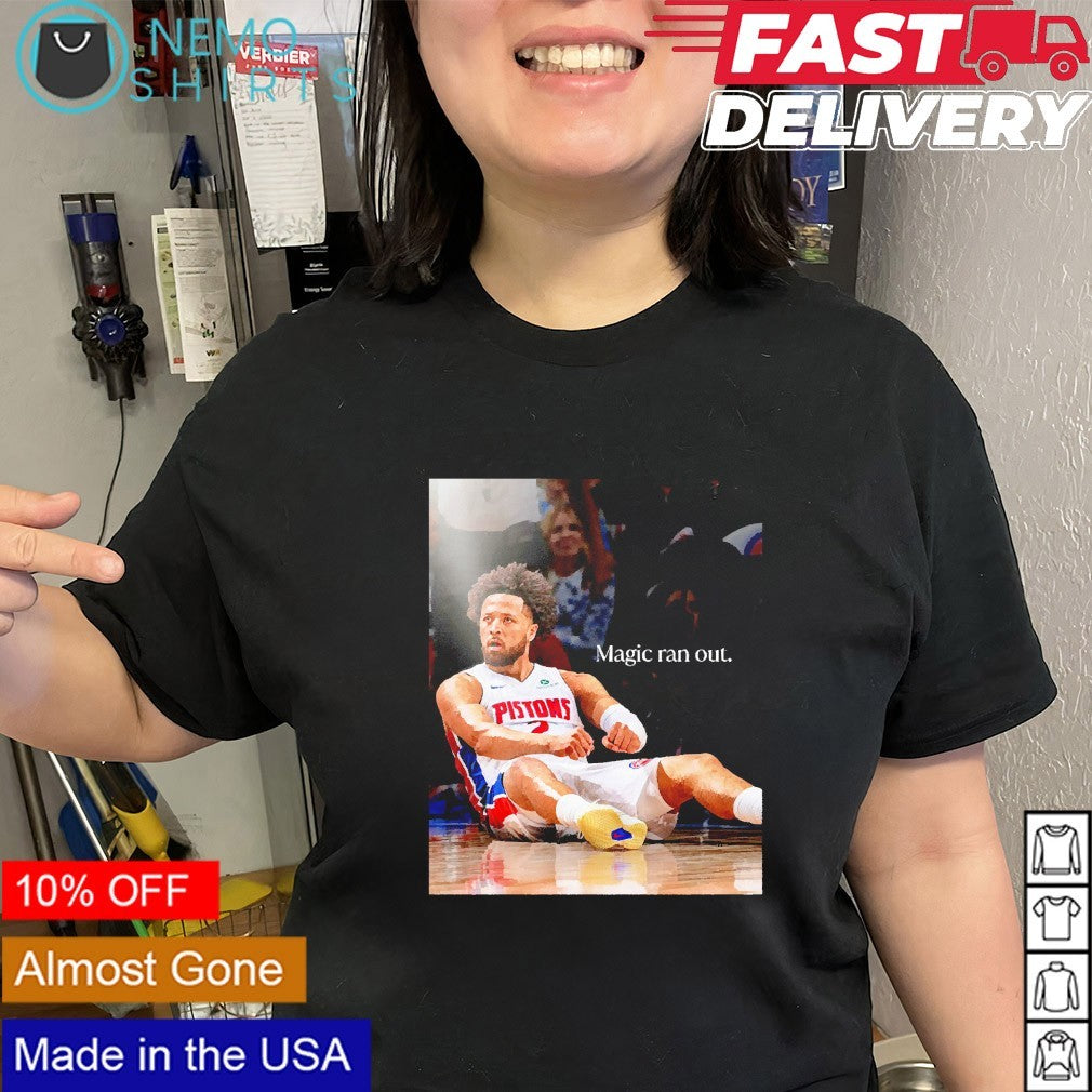 No cinderella run here Cade Cunningham Detroit Pistons magic run out shirt