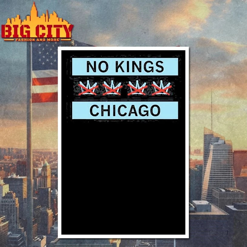 No kings chicago flag 2025 Shirt