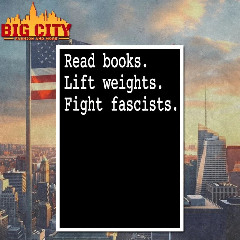 Non Toxic Masculinity Read Books Lift Weights Fight Fascists shirt