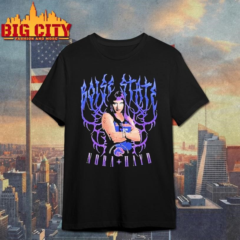 Nora Hayd Elevated Streetwear Horror Metal Boise State Broncos Volleyball Shirt