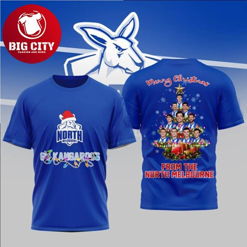 North Melbourne Merry Christmas 2025 Two Sided Shirt