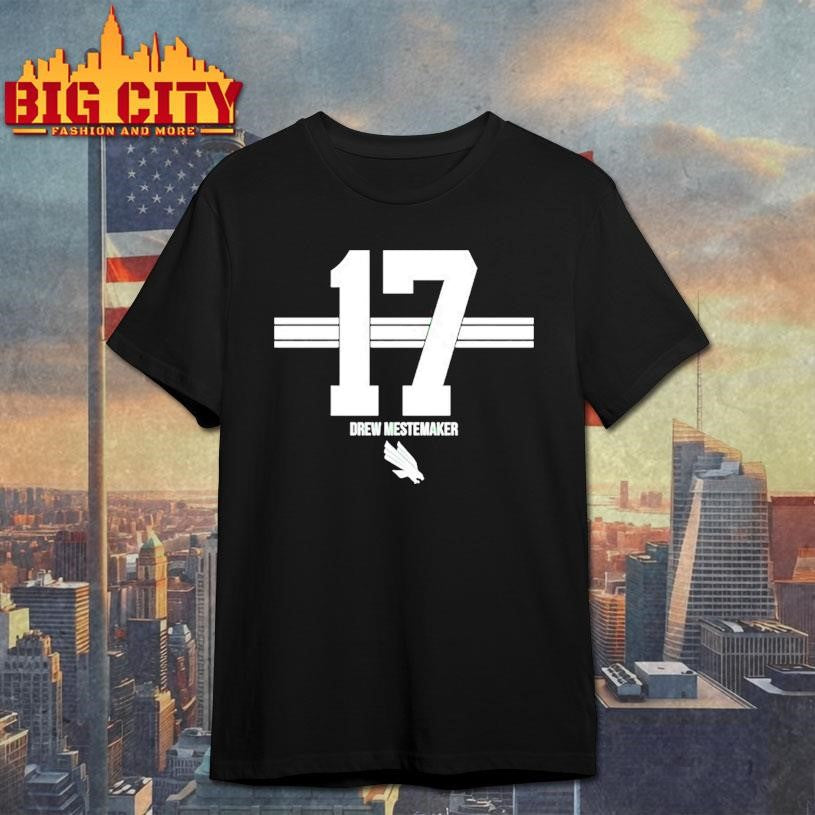 North Texas Football Drew Mestemaker 17 Stripe Shirt