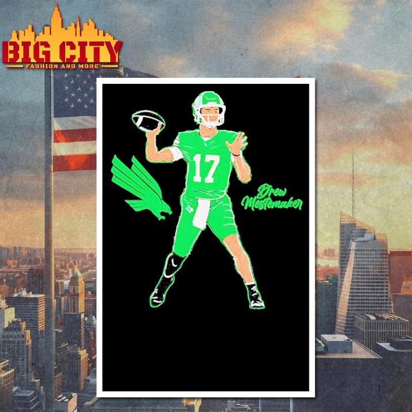 North Texas Football Drew Mestemaker Superstar Pose Shirt