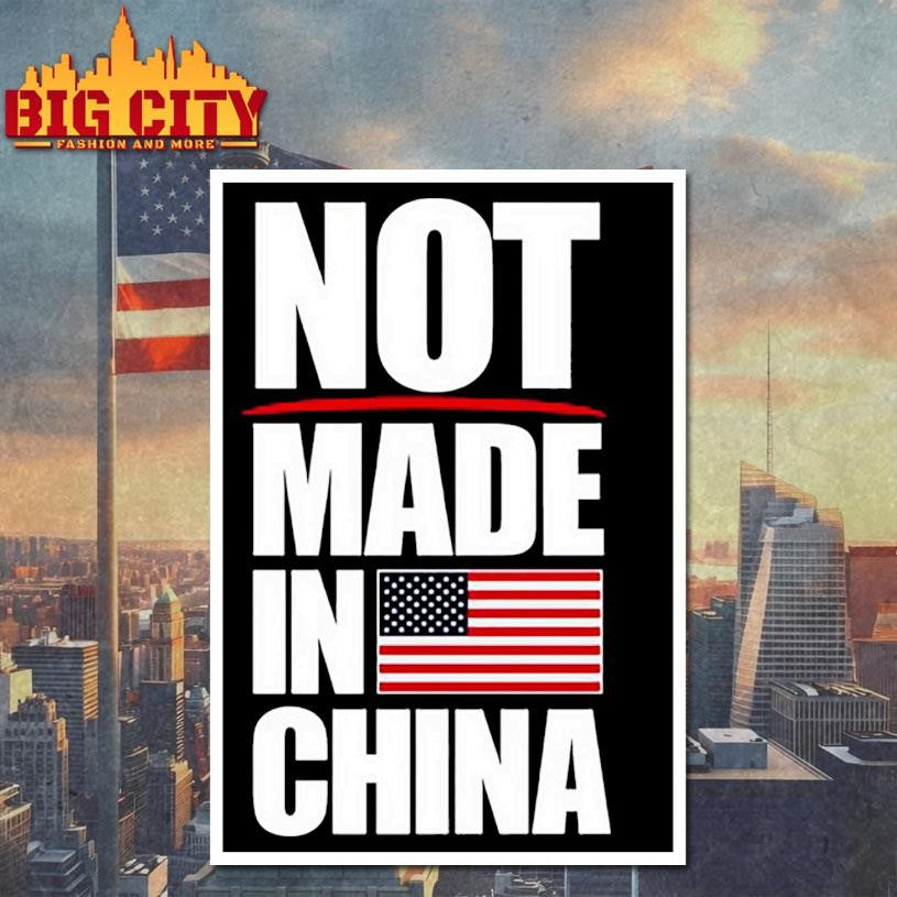 Not Made in China American Flag shirt
