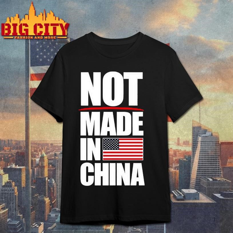 Not Made in China American Flag shirt