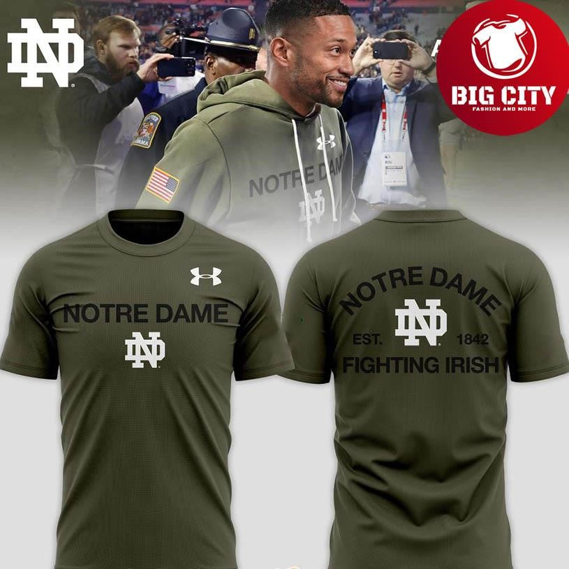Notre Dame Fighting Irish Military Appreciation 2025 Two Sided Shirt