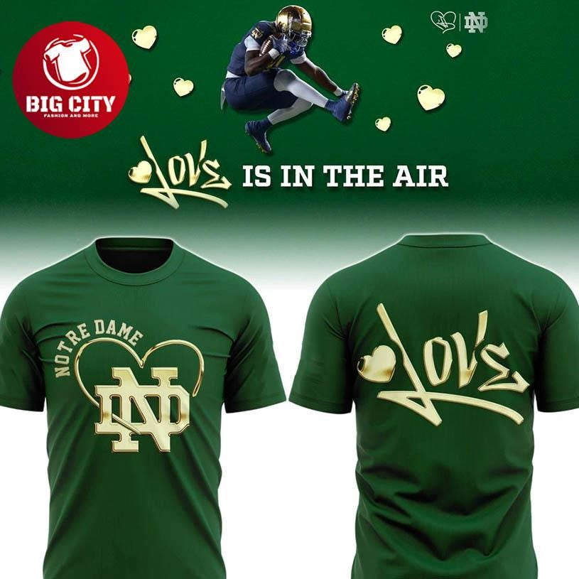 Notre Dame Fighting Irish The Greatest Is Love Statement Two Sided Shirt