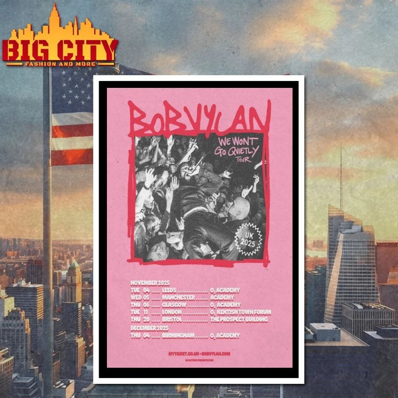 November and December 2025 Tour Bob Vylan Poster shirt