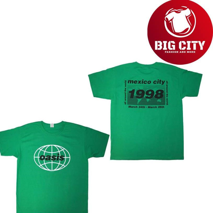 OASIS 1998 World Tour Mexico City Two Sided Shirt