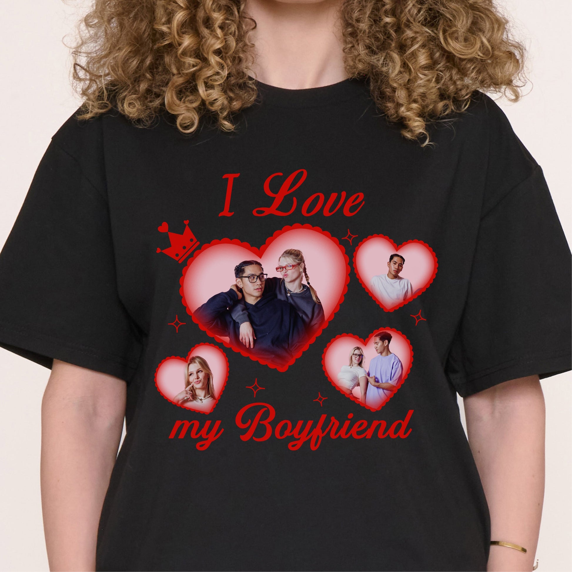 I Love My Girlfriend/Boyfriend Custom Tee