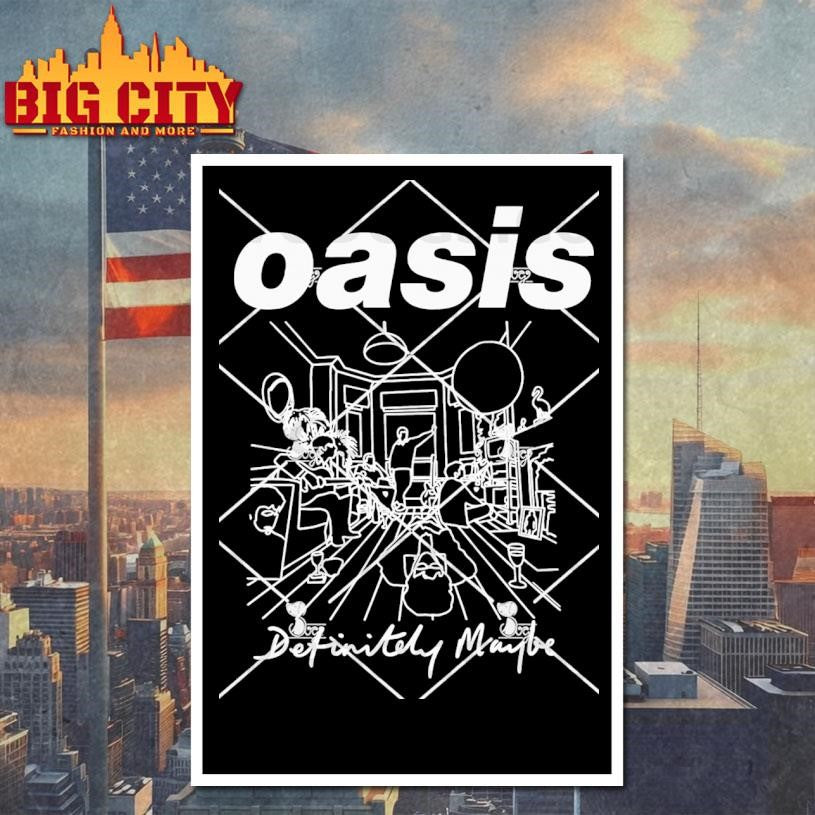 Oasis Definitely Maybe Line Drawing Shirt