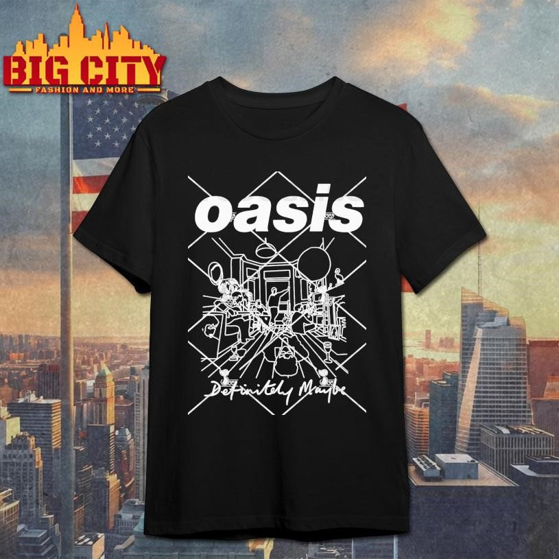 Oasis Definitely Maybe Line Drawing Shirt