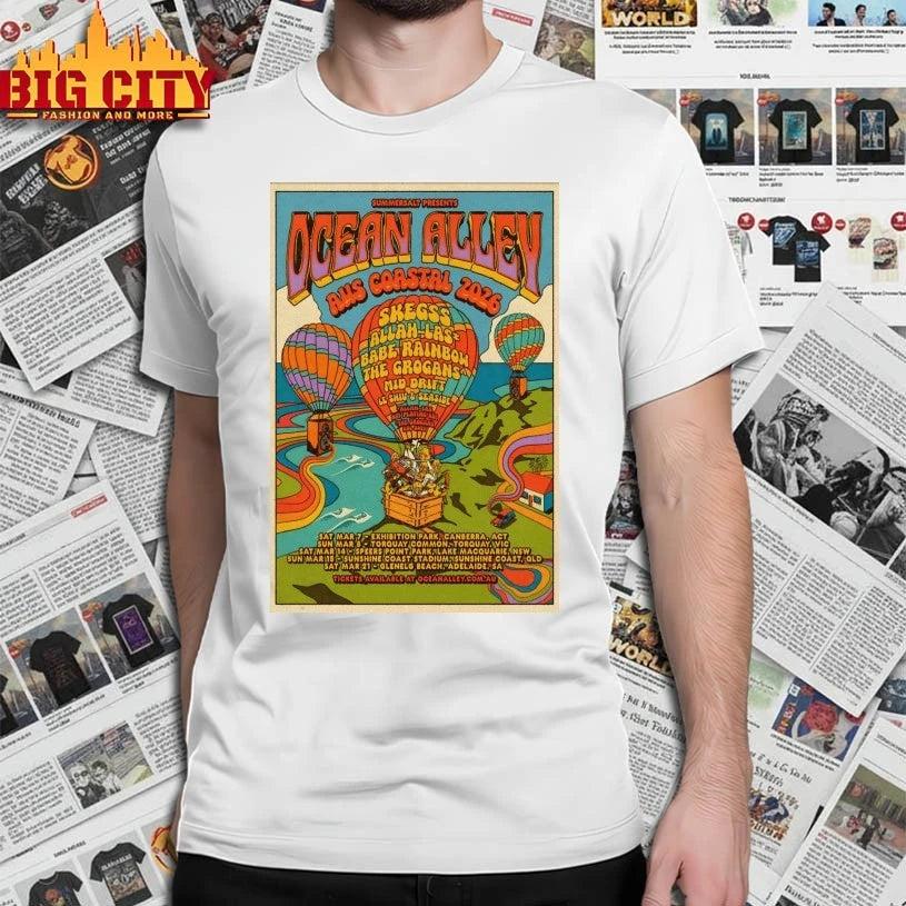Ocean Alley Aus Coastal 2026 Tour Poster shirt