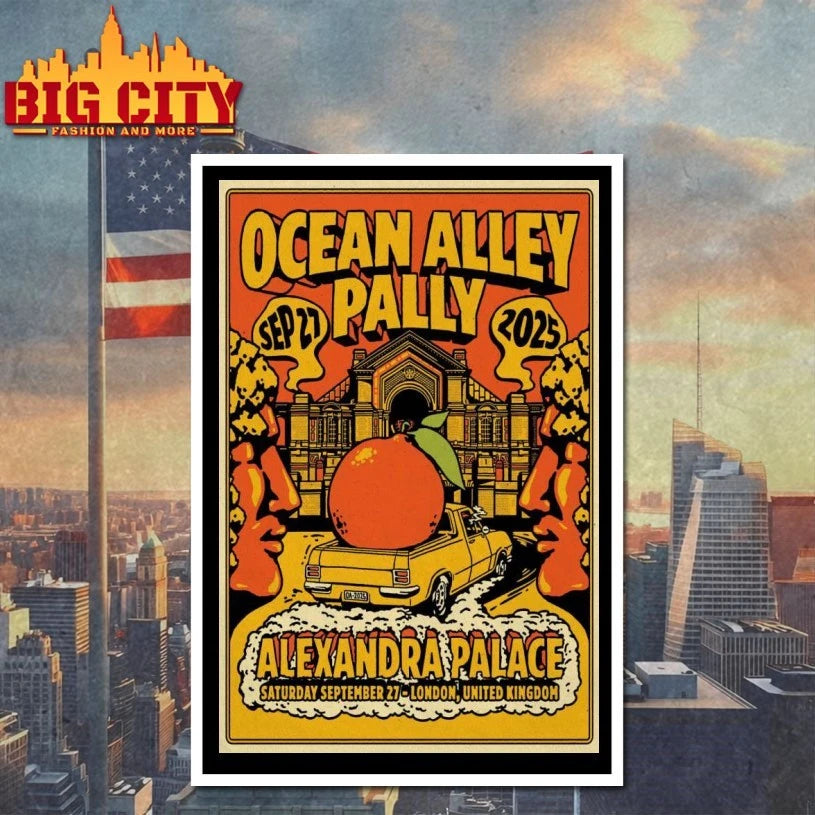 Ocean Alley Sept 27 2025 Alexandra Palace London Poster shirts