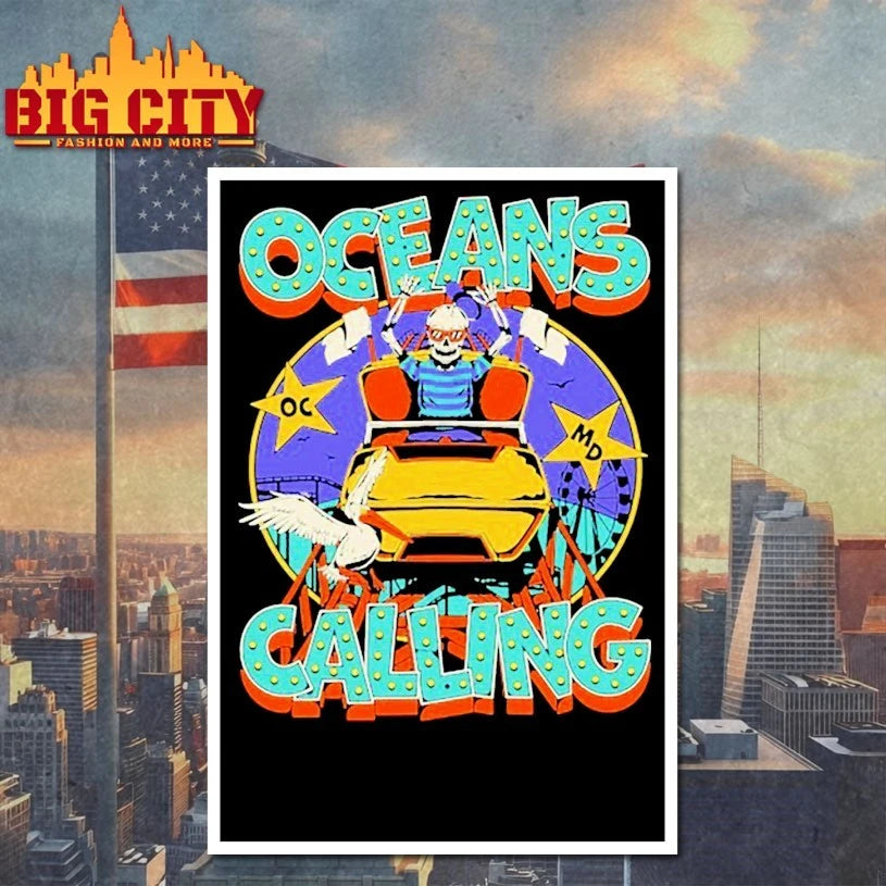 Oceans Calling Festival Rollercoaster Oc Md Skeleton 2025 shirts