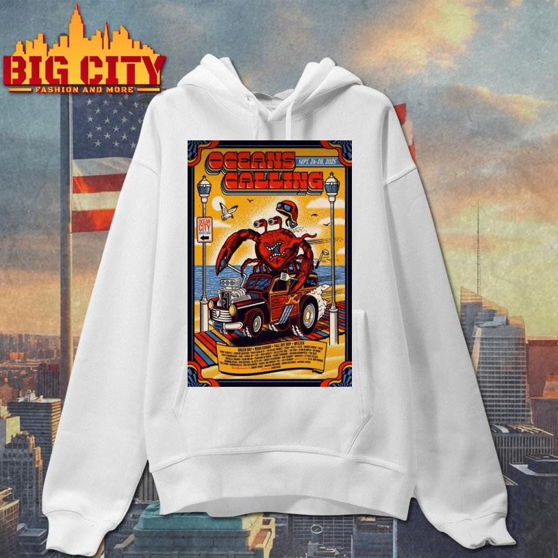 Oceans Calling Festival Sept 26 28 2025 Poster Shirt