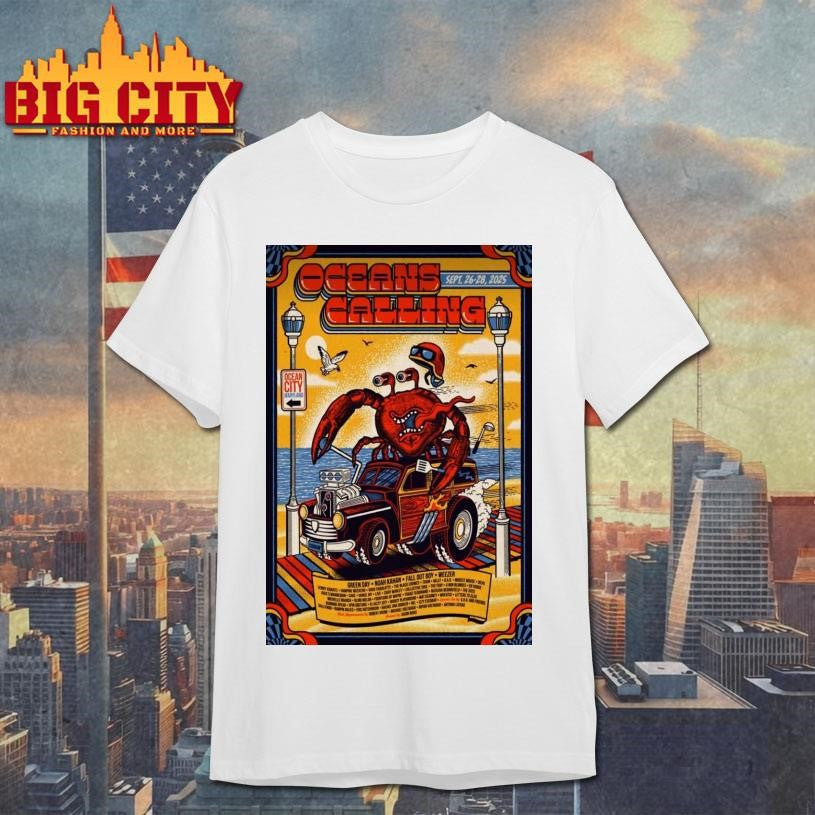 Oceans Calling Festival Sept 26 28 2025 Poster Shirt