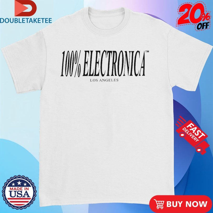 Official 100% Electronica Los Angeles Logo Shirts