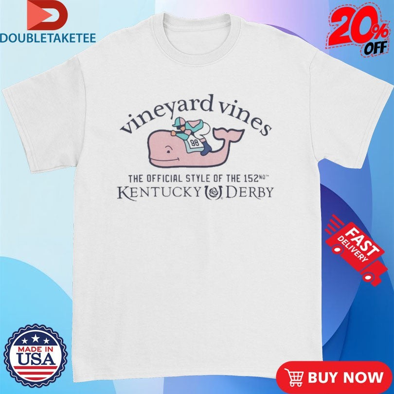 Official 152nd Kentucky Derby Vineyard Vines Whale &amp; Jockey Shirts