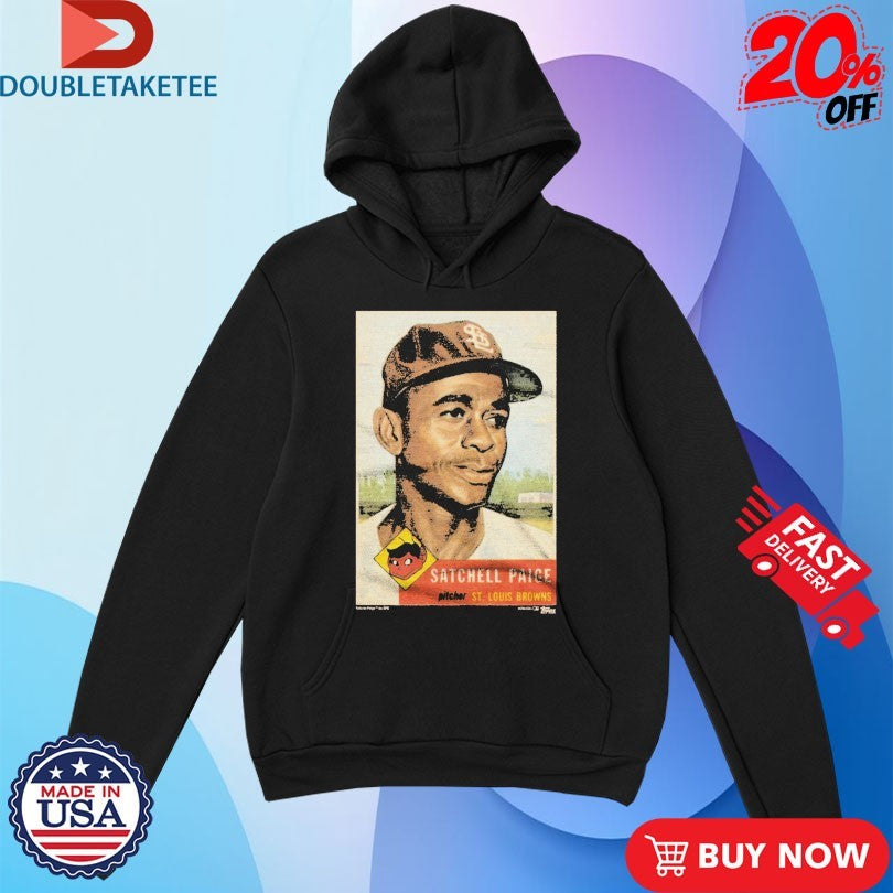 Official 1953 Topps Baseball Satchel Paige St Louis Browns Shirts