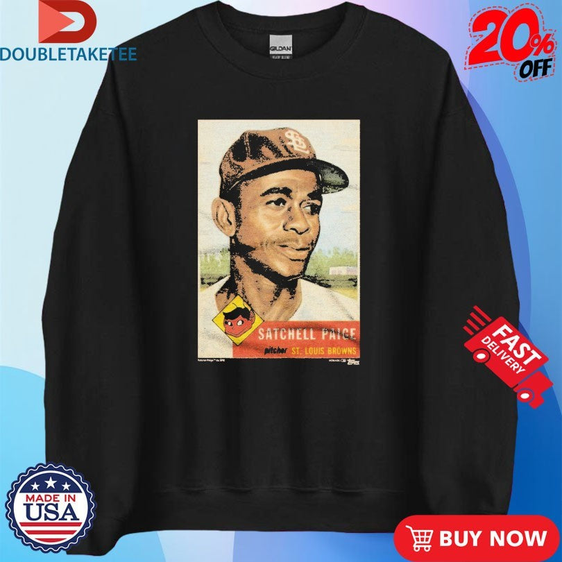 Official 1953 Topps Baseball Satchel Paige St Louis Browns Shirts