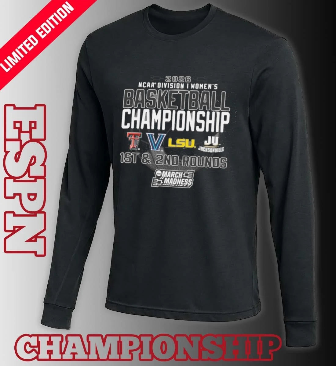 Official 1st, 2nd Rounds 2026 NCAA DI Women’s Basketball Championship – Baton Rouge, LA Shirt